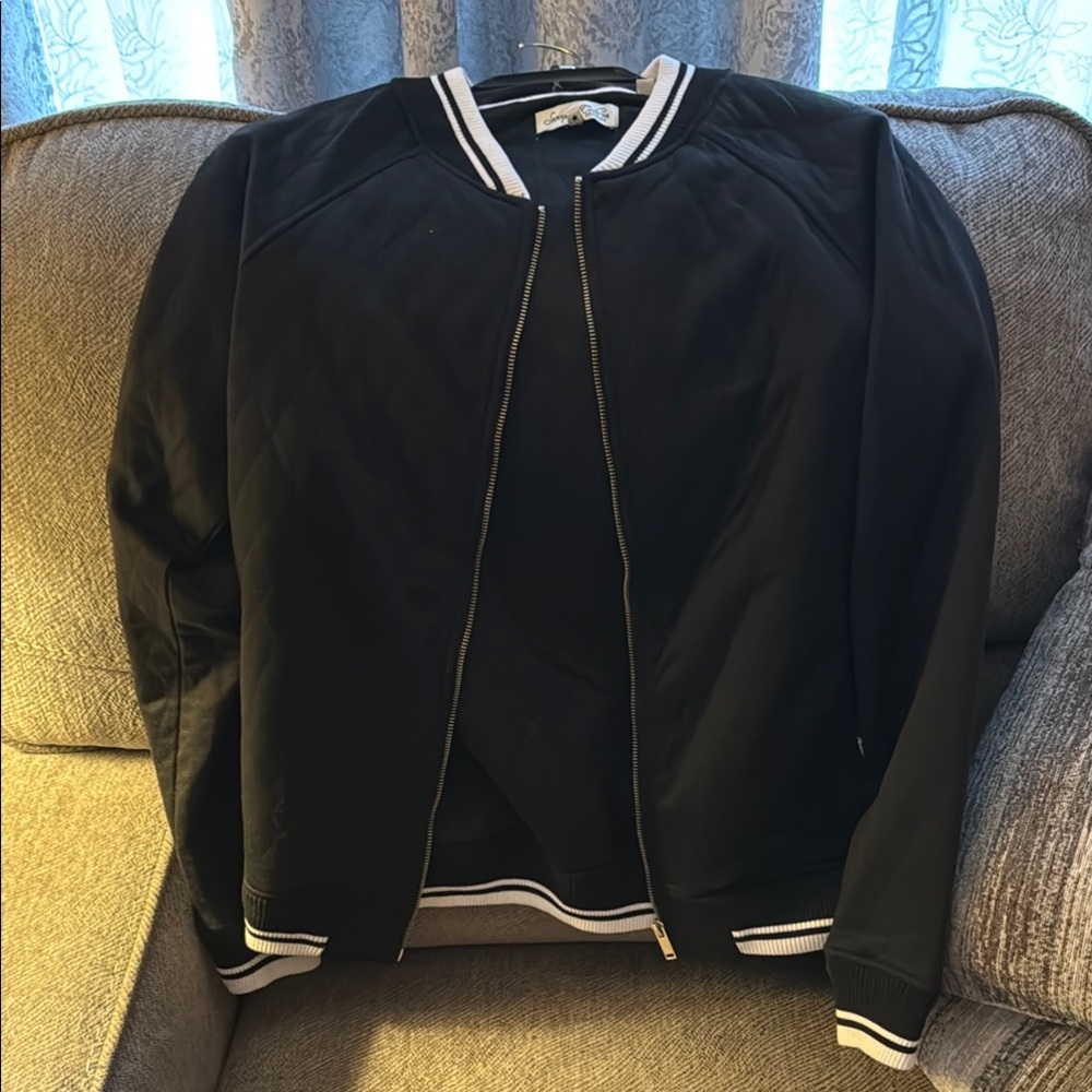 Sovereign Code Black Jacket with White Accents